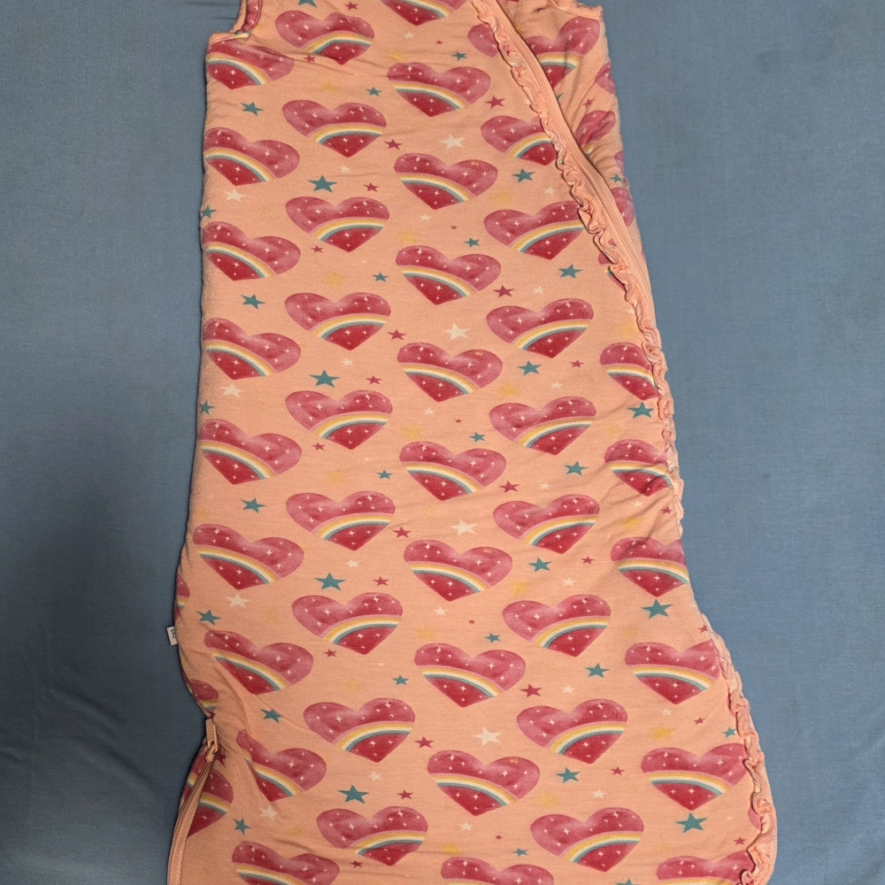 Posh Peanut Pink Heart and Rainbow Sleep Sack